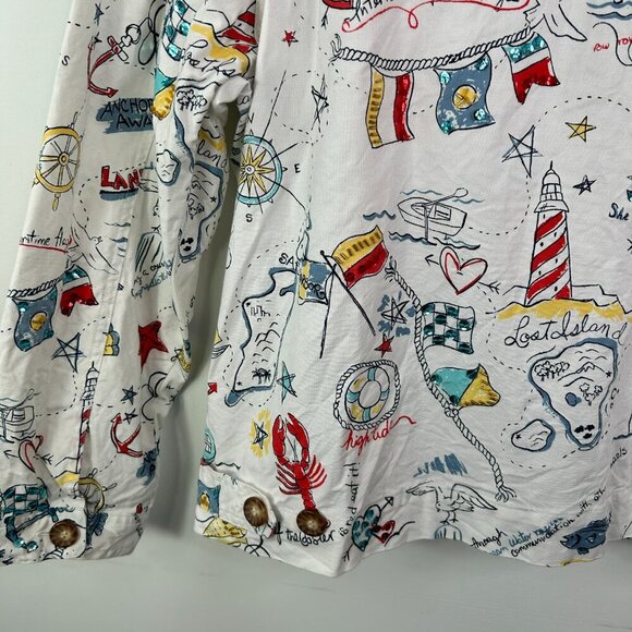 Graff Women's Button Up Beach Style Jacket Size XL - Picture 6 of 9